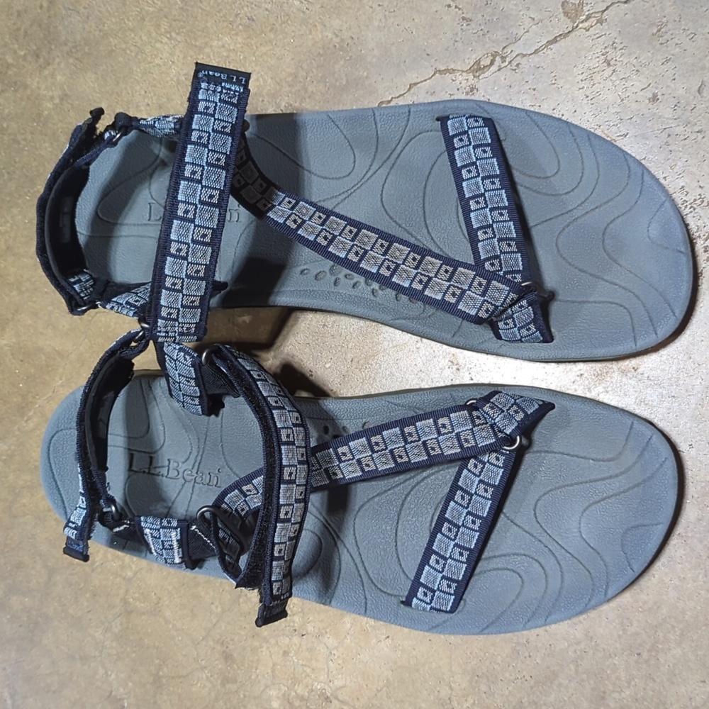 L.L. Bean Nylon Strap Sandals Mens 13